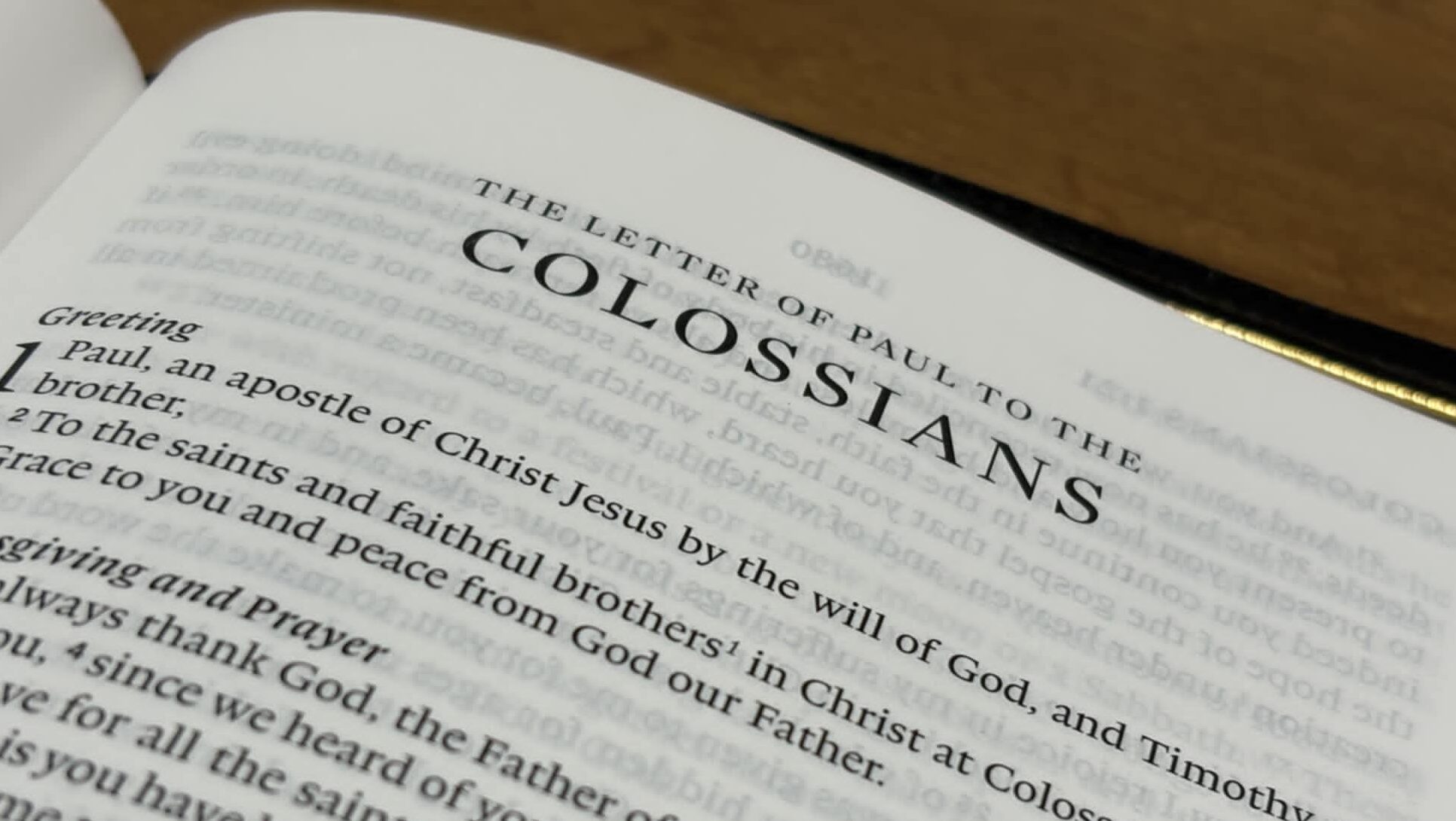 Pastor Daniel's series in Colossians. 2022 - 2023